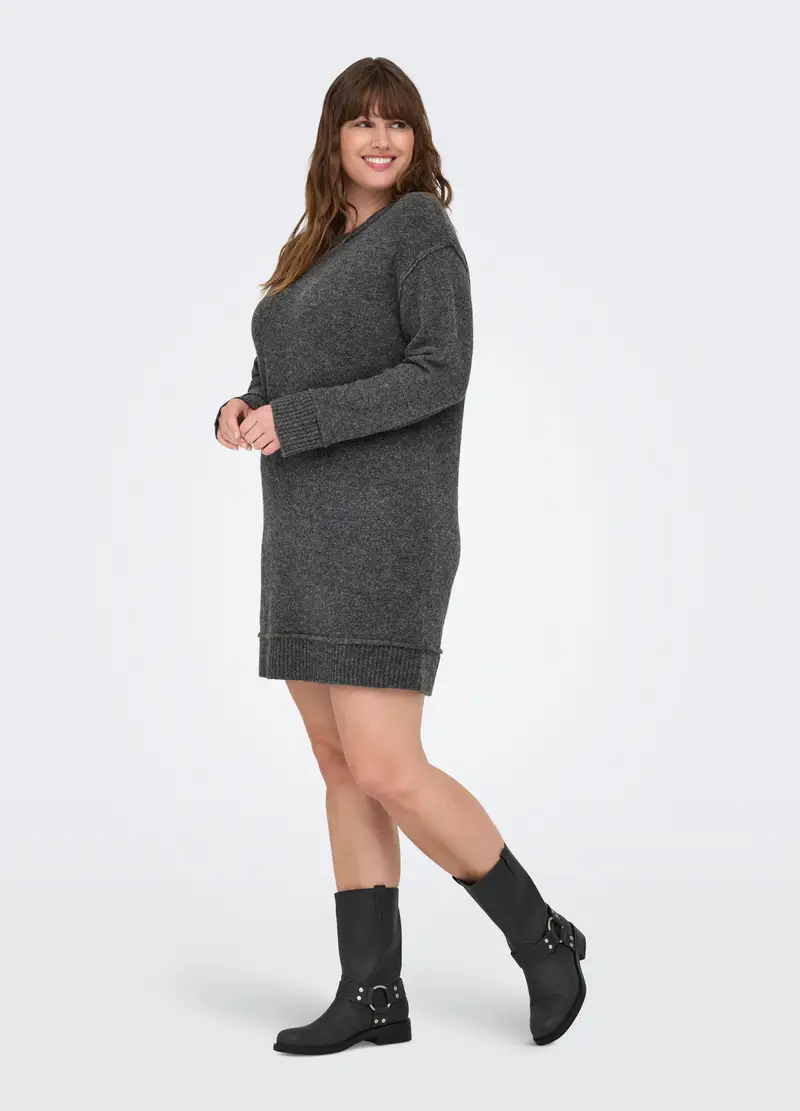 Vestito In Maglia A Maniche Lunghe, Unisex, Grigio