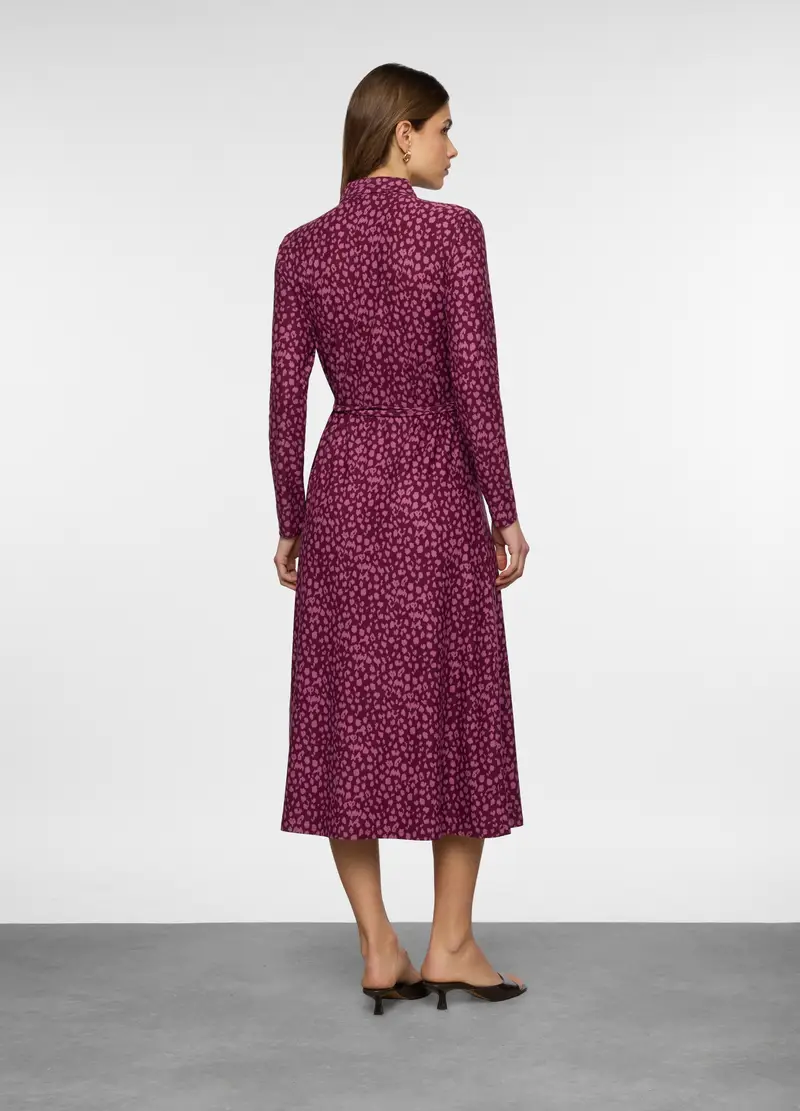 Vestito Lungo In Jersey Stretch Donna, Viola porpora miniatura 2