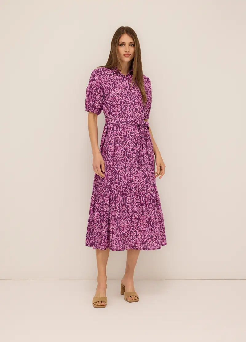 Upim, Vestito Lungo In Puro Cotone Donna, Rosa pastello, Taglia: S