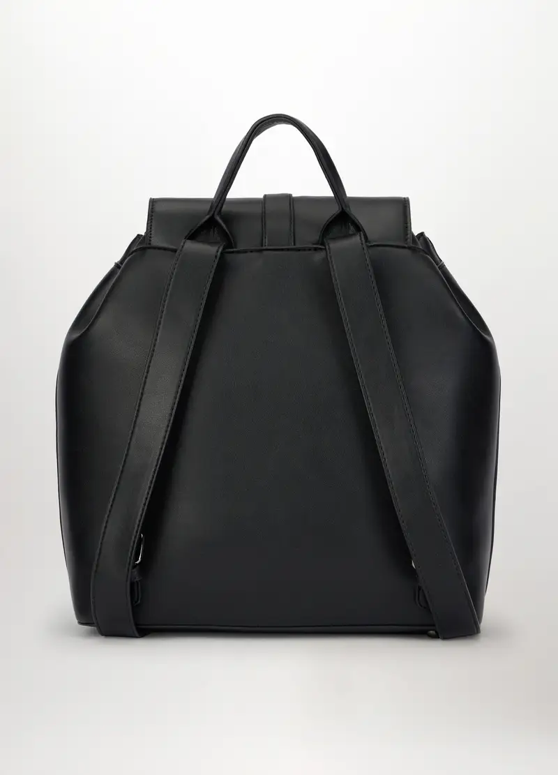 Zaino In Eco Pelle Donna, Nero miniatura 2