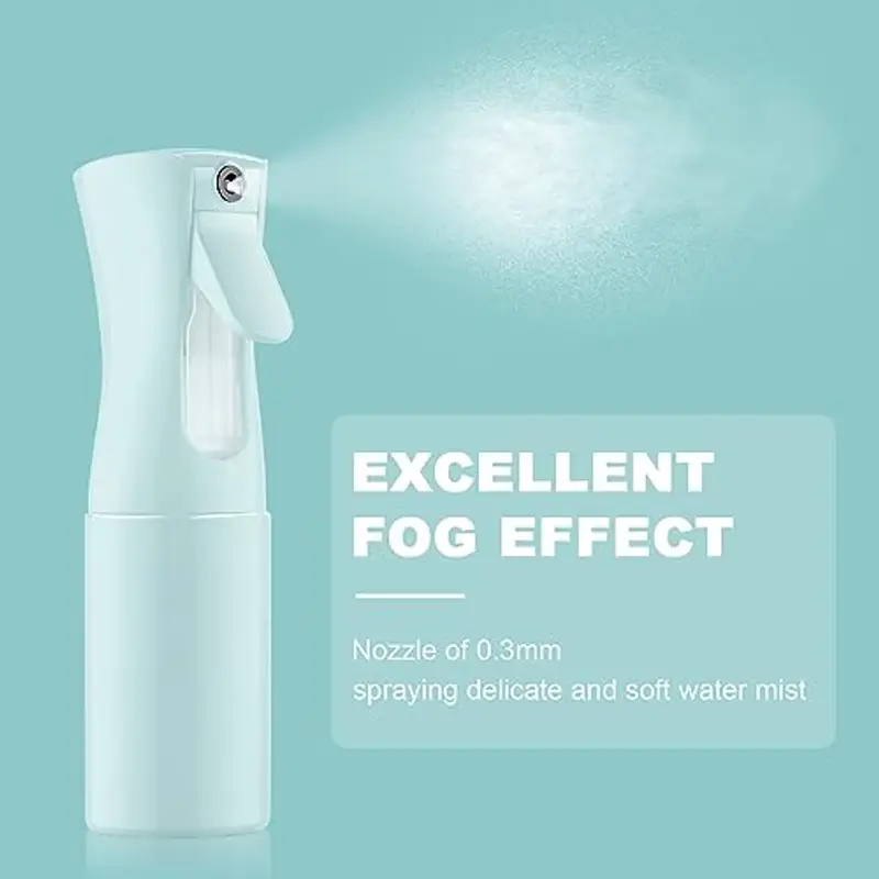 URAQT Bottiglia Spray Capelli, 200ML Bottigliette Spray Flacone Spray Continuo Fine, Spray Bottle Spruzzino Capelli Riutilizzabile Strumento Capelli, per Barbiere, Piante, Fiori(Azzurro) miniatura 2