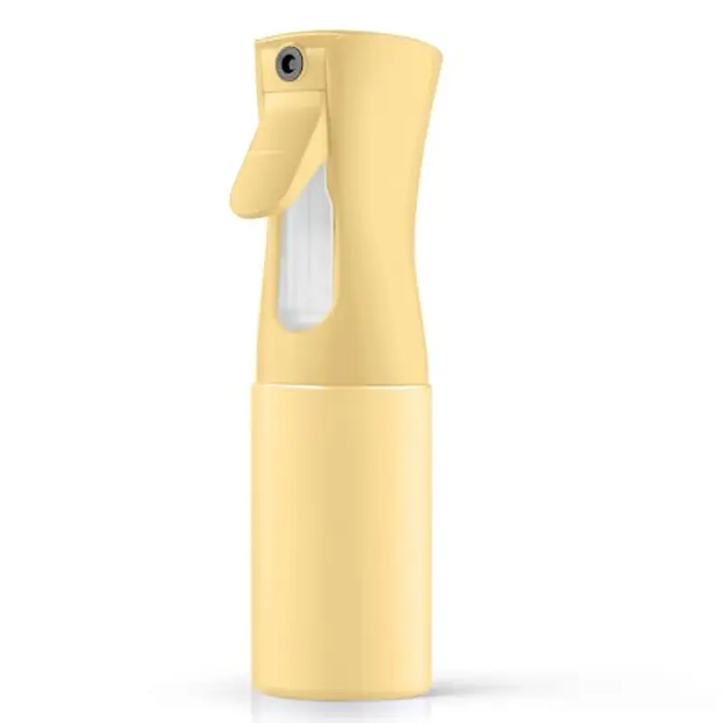 URAQT Bottiglia Spray Capelli, 200ML Bottigliette Spray Flacone Spray Continuo Fine, Spray Bottle Spruzzino Capelli Riutilizzabile Strumento Capelli, per Barbiere, Piante, Fiori(Giallo)
