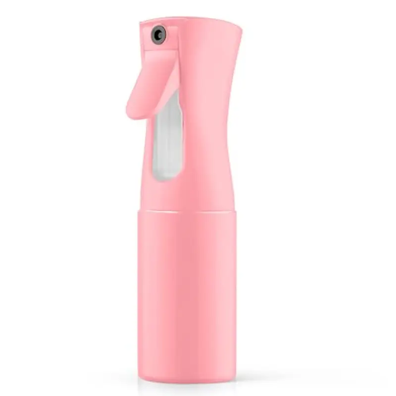 URAQT Bottiglia Spray Capelli, 200ML Bottigliette Spray Flacone Spray Continuo Fine, Spray Bottle Spruzzino Capelli Riutilizzabile Strumento Capelli, per Barbiere, Piante, Fiori(Rosa)