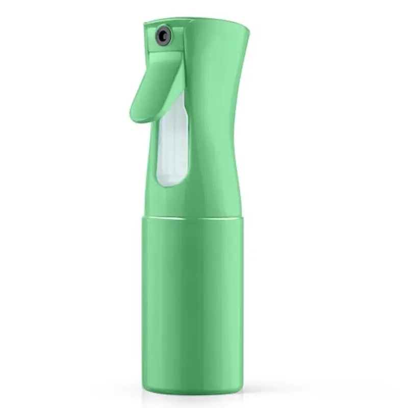 URAQT Bottiglia Spray Capelli, 200ML Bottigliette Spray Flacone Spray Continuo Fine, Spray Bottle Spruzzino Capelli Riutilizzabile Strumento Capelli, per Barbiere, Piante, Fiori(Verde)