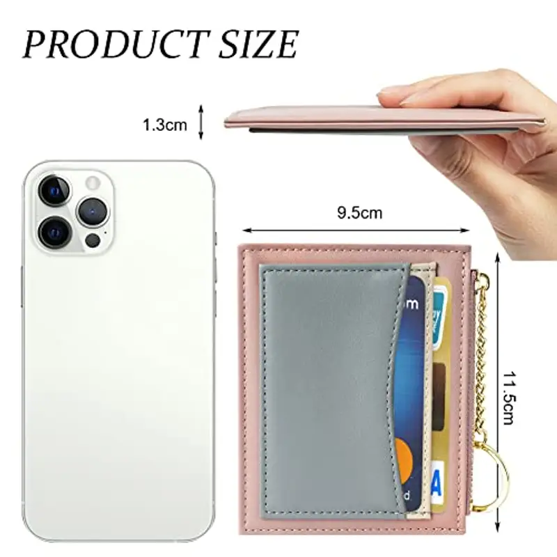 URAQT Porta carte di credito Uomo Rosa 2441330 miniatura 2