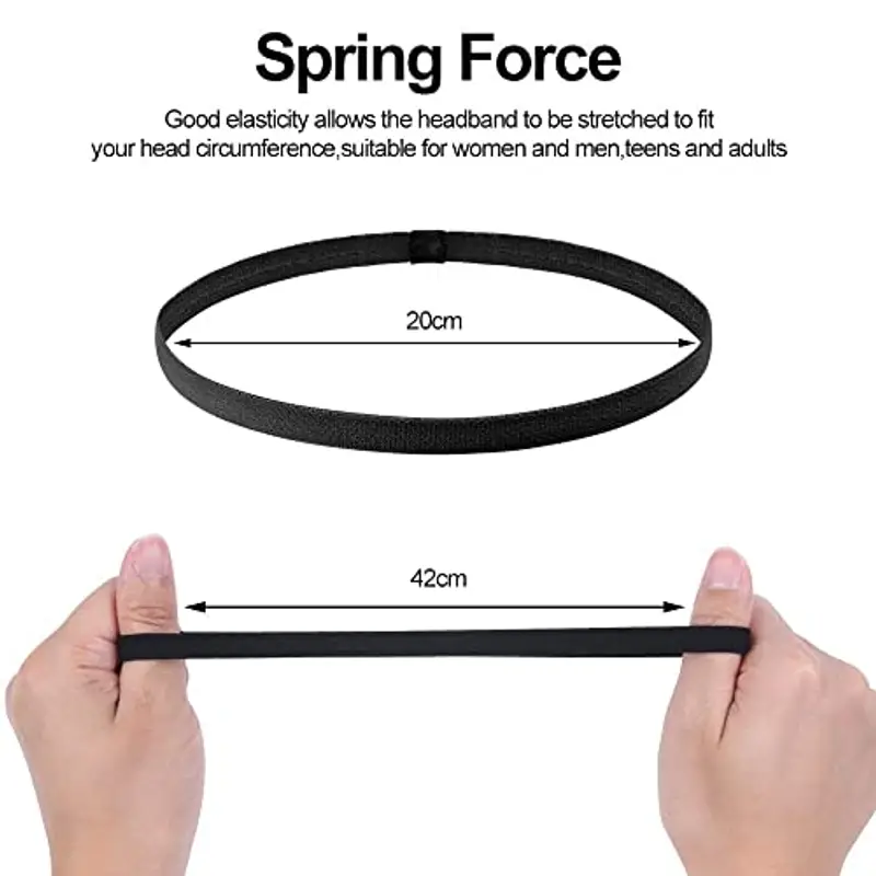 URAQT Fasce per capelli Uomo Nero 1903322 miniatura 2