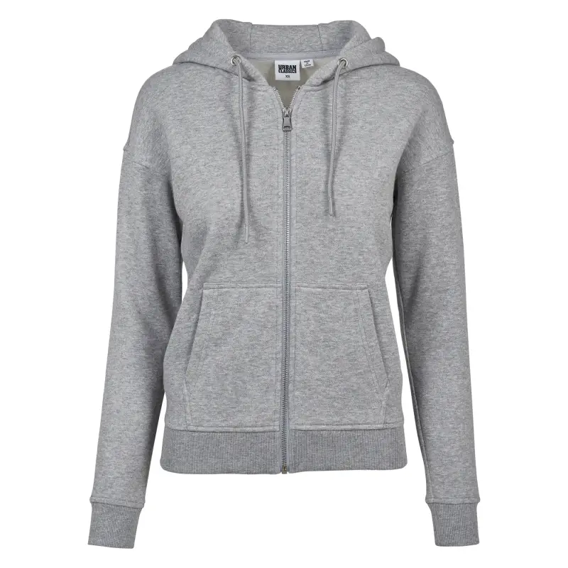 Felpa con cappuccio donna taglie forti urban Classic claic zip