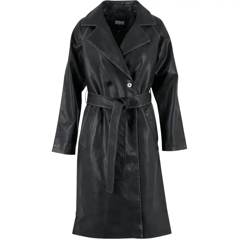 Giacca di pelle da donna Urban Classics Trenchcoat