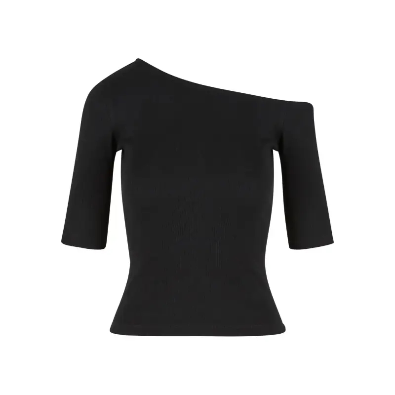 T-shirt da donna Urban Classics Organic Asymmetric Rib