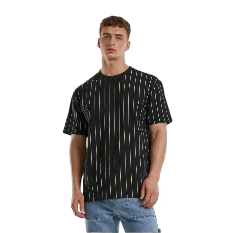 T-shirt da donna Urban Classics Printed Pinstripe