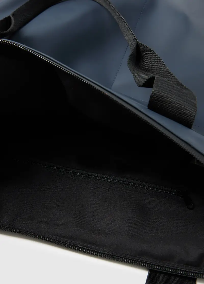 Borsa Shopper Blu Con Scomparti Multipli E Tracolla Regolabile, Donna, Blu miniatura 3