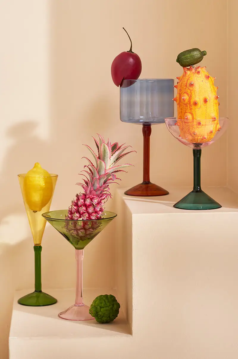 set calici per il champagne pacco da 2 Multicolore miniatura 2