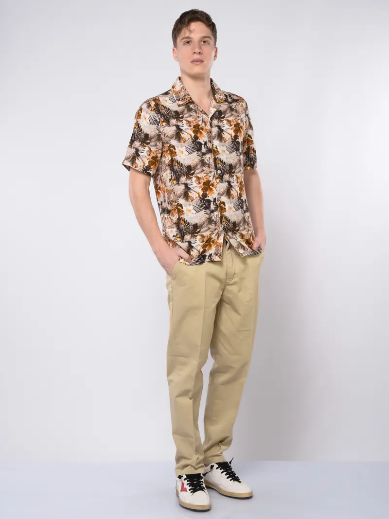 pantalone da uomo Urban Ring chino con logo BEIGE miniatura 2