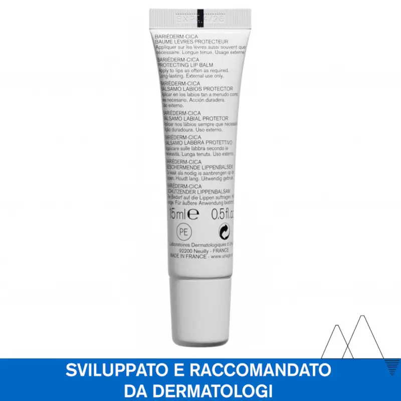 BARIÉDERM-CICA Cica-Lèvres Balsamo Isolante Labbra Screpolate - Balsamo labbra miniatura 2