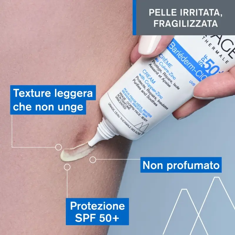 BARIÉDERM-CICA Crema SPF50+ - Crema idratante viso miniatura 3