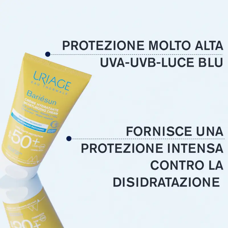 BARIESUN Crema Solare Idratante SPF50+ - Protezione solare viso miniatura 4