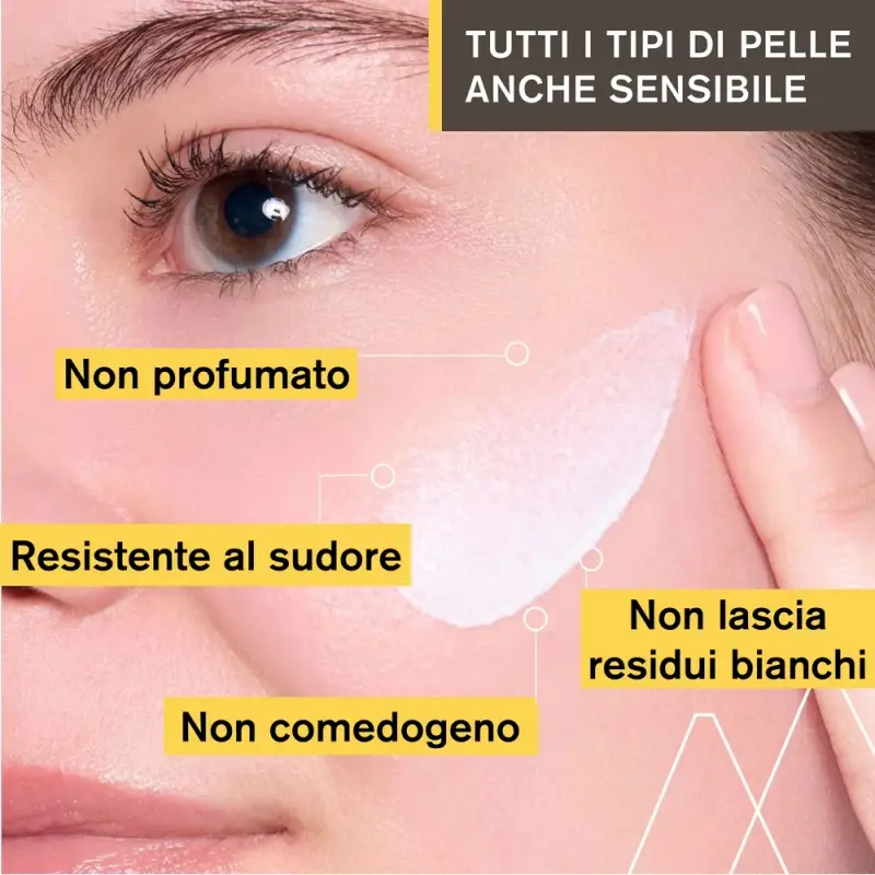 BARIESUN Crema Solare Idratante SPF50+ Senza Profumo - Protezione solare viso miniatura 3