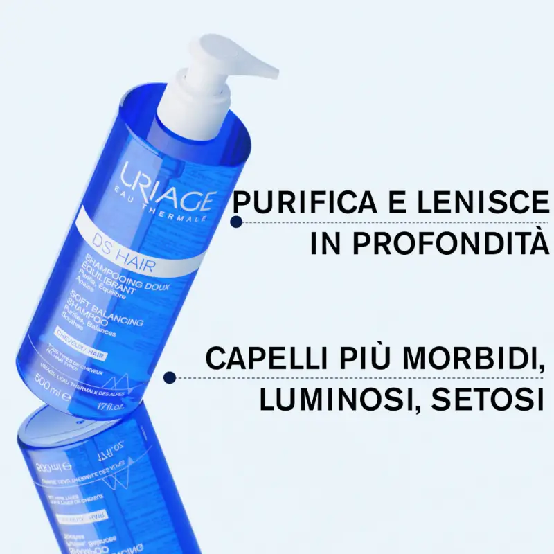 DS HAIR Shampoo Quotidiano Riequilibrante - Shampoo delicato, Shampoo purificante, Shampoo lavaggi frequenti, Capelli grassi, Capelli normali miniatura 4