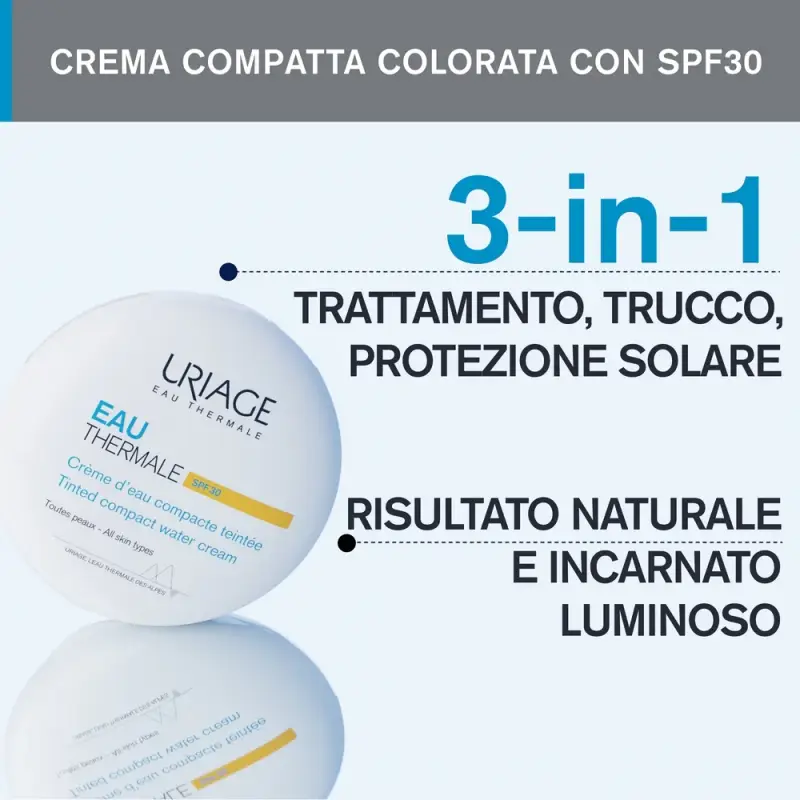 EAU THERMALE Idratazione Viso Crema Compatta all'Acqua Colorata SPF30 - Fondotinta miniatura 4
