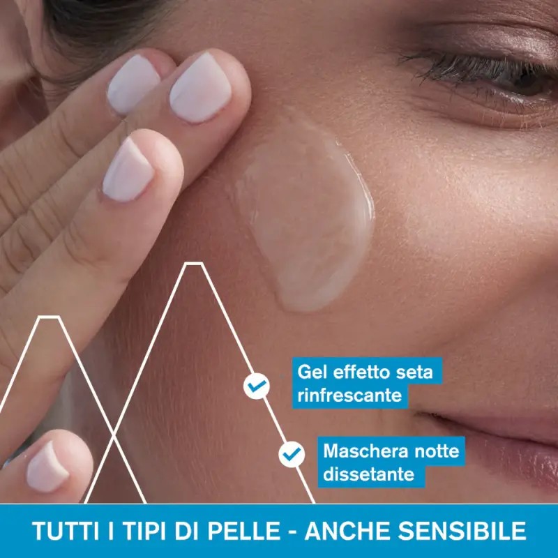 EAU THERMALE Idratazione Viso Maschera notte idratante all'acqua - Crema idratante viso, Maschera viso idratante miniatura 3