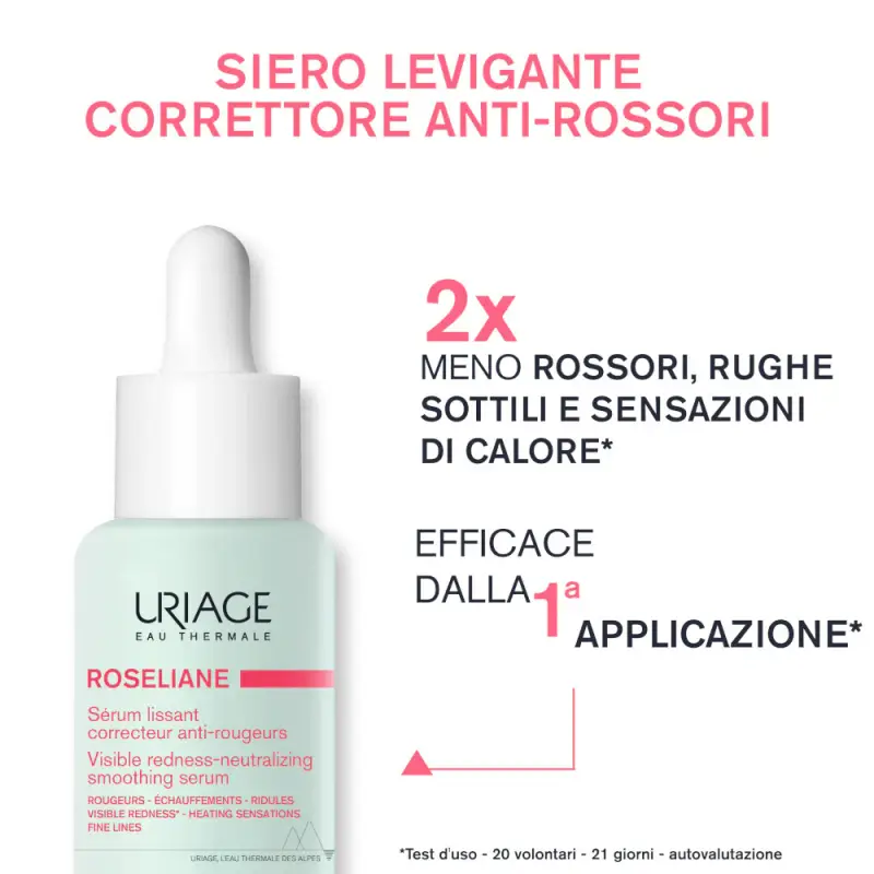 ROSÉLIANE Siero Levigante Correttore Anti-Rossori - Trattamento antietà pelli mature, Siero antirughe miniatura 2