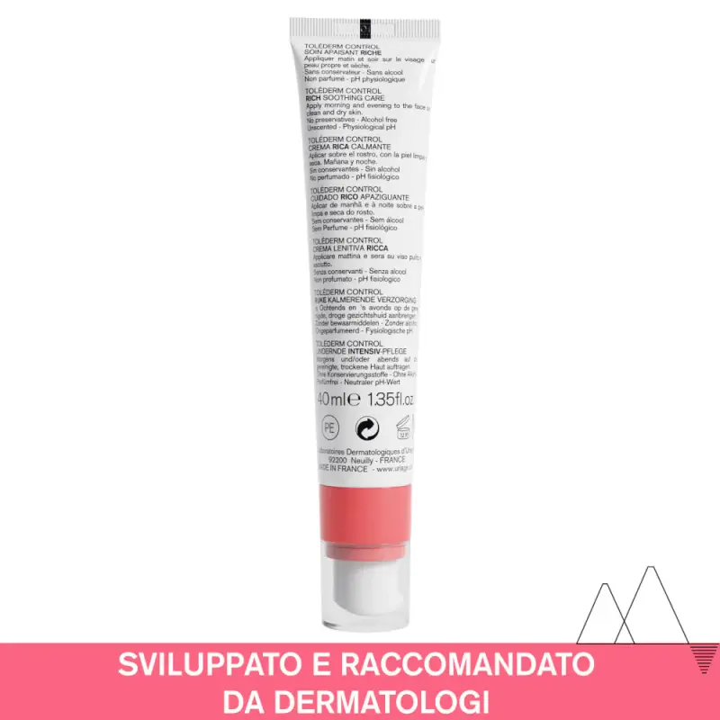 TOLÉDERM CONTROL Toléderm Control Crema Ricca - Crema idratante viso miniatura 2