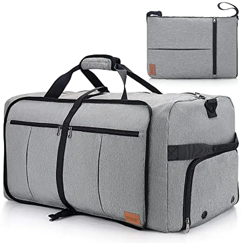 Urtala Borsa da viaggio pieghevole per uomo e donna, 120 l, borsa da notte Weekender con scomparto per scarpe, borsa impermeabile per bagagli a mano, fiori, 120L