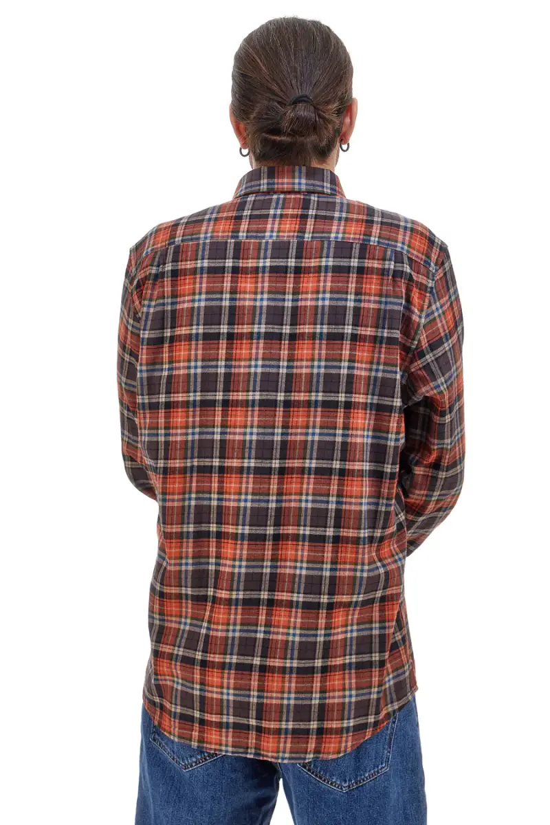 Camicia a quadri arancio 100% cotone US Golf CC09 [ORANGE] miniatura 4