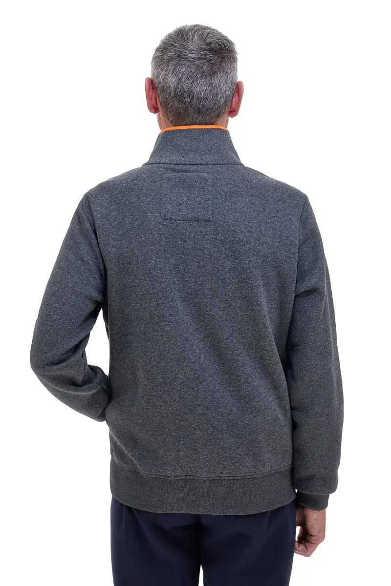 Felpa grigia full zip No Limits MASW003W24 [GRIGIO SCURO] miniatura 4