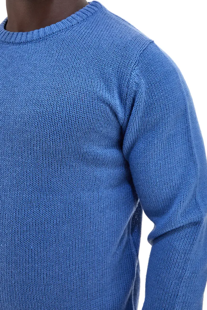 Maglione blu in misto lana U.S. Golf Club AC11 [AZZURRO] miniatura 4