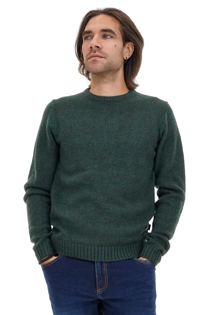 Maglione verde girocollo misto lana US Golf AC11 [VERDE] miniatura 2