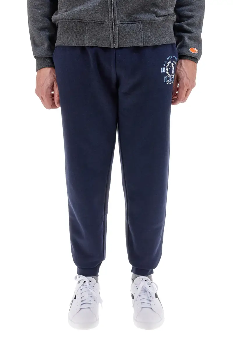 Pantaloni tuta blu in cotone e poliestere con stampa frontale U.S. Golf Club F105 [BLUE] miniatura 4