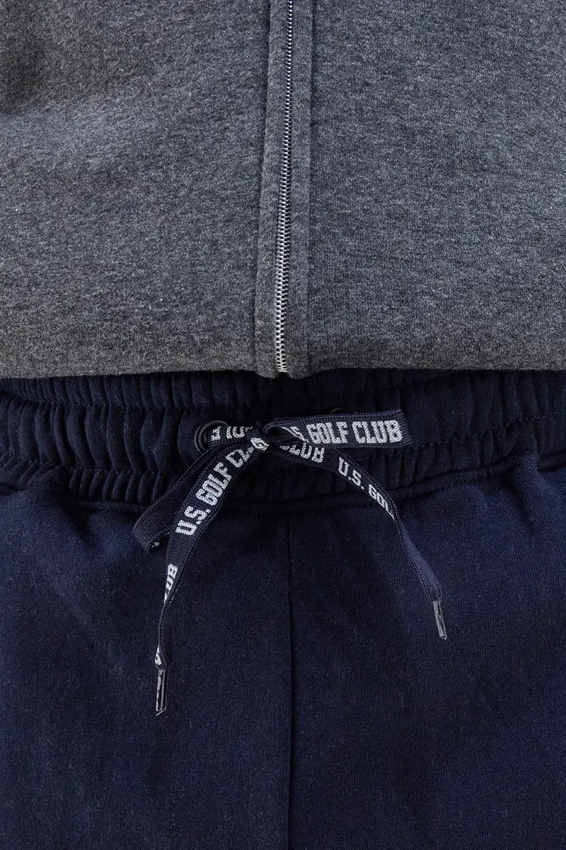 Pantaloni tuta blu in cotone e poliestere con stampa frontale U.S. Golf Club F105 [BLUE] miniatura 5