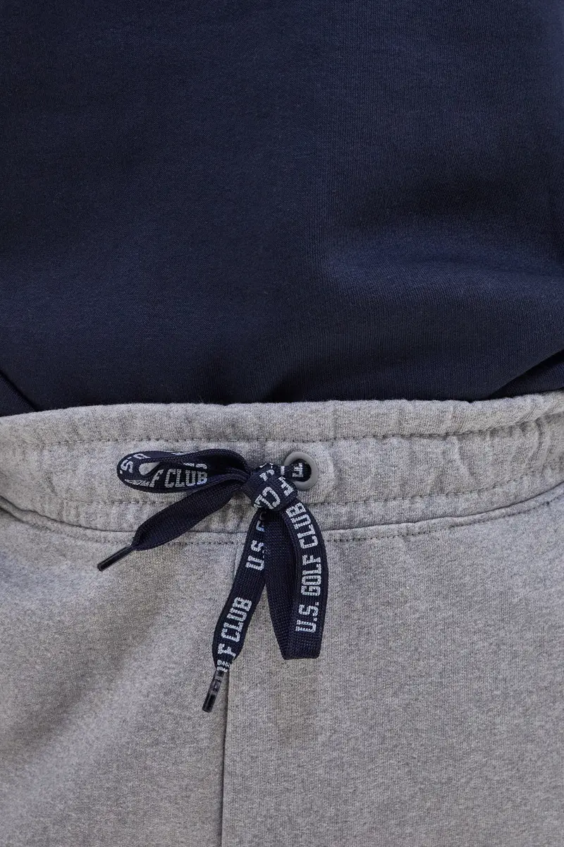 Pantaloni tuta grigi in cotone e poliestere con polsino alla caviglia U.S. Golf Club F105 [GRIGIO] miniatura 5