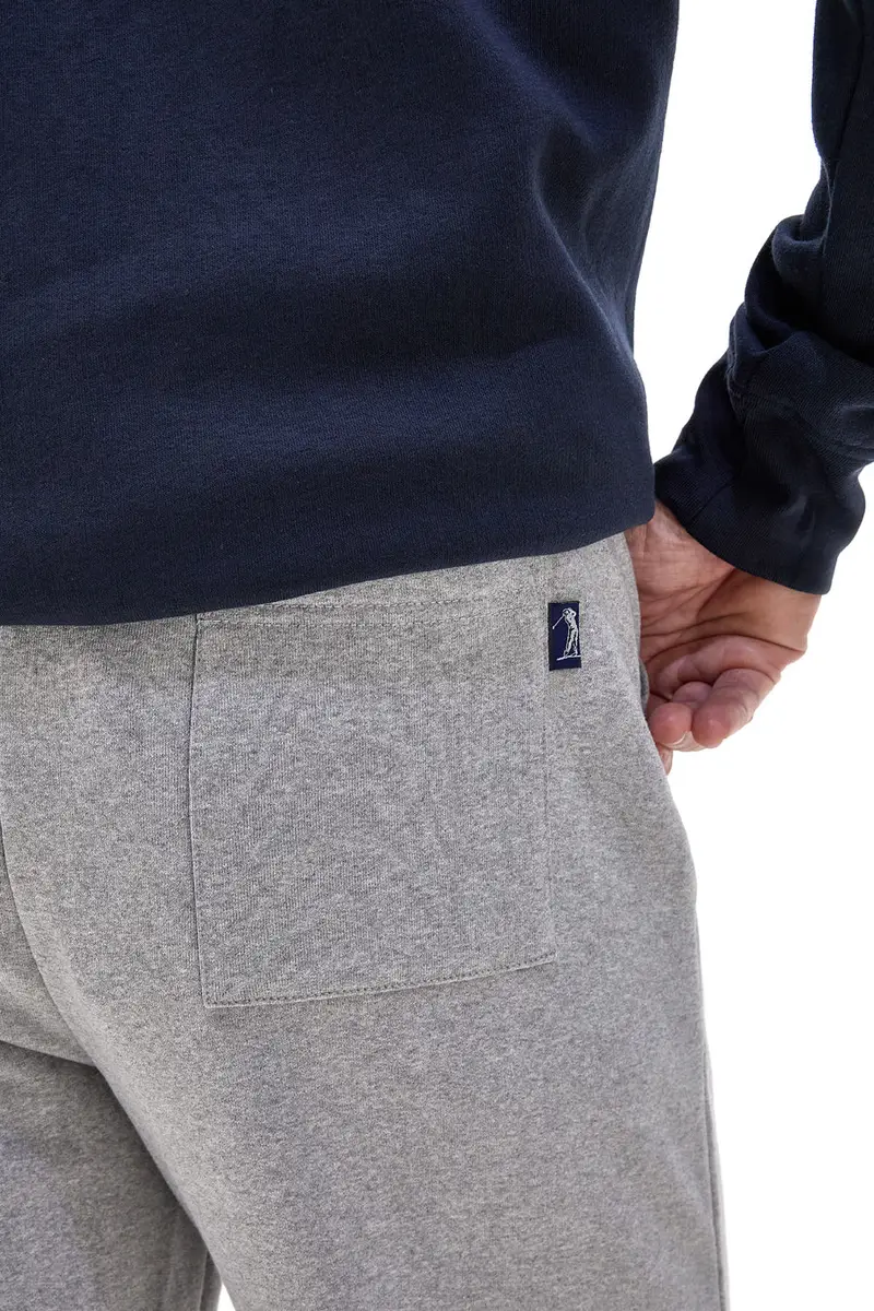 Pantaloni tuta grigi in cotone e poliestere con polsino alla caviglia U.S. Golf Club F105 [GRIGIO]