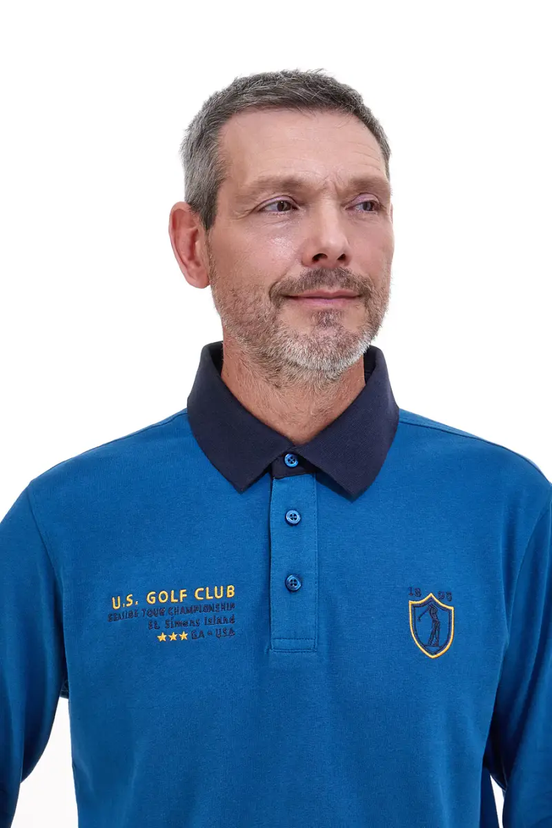 US GOLF CLUB Polo Blu 3511259 miniatura 4