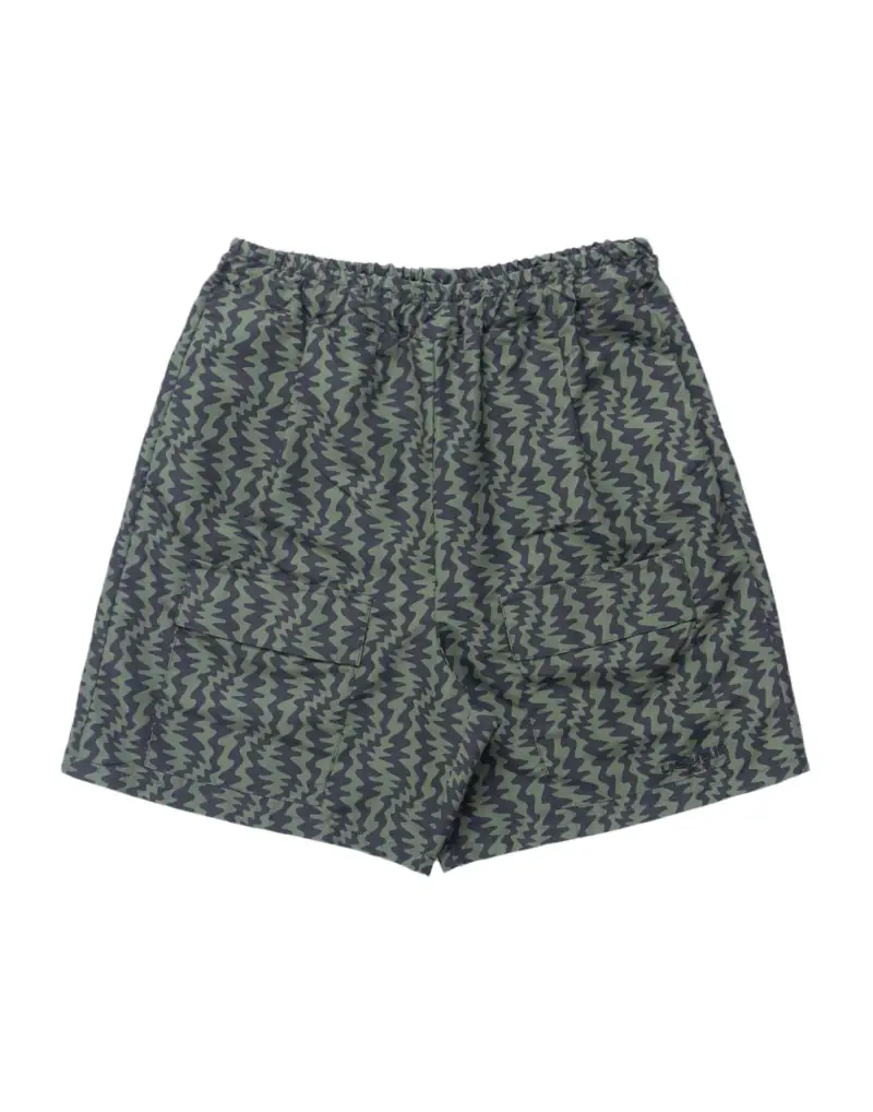 Usual Noise Utility shorts pantaloni corti in cotone - green/black M