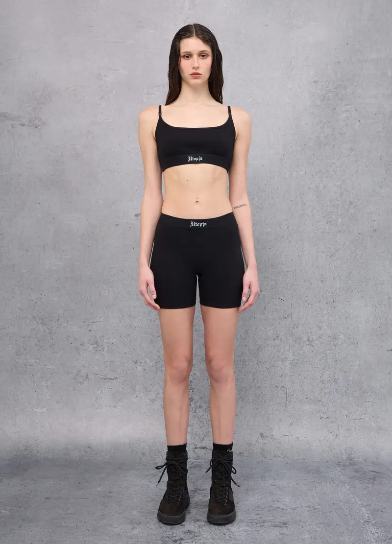 Biker Shorts Black, Donna, Nero miniatura 2