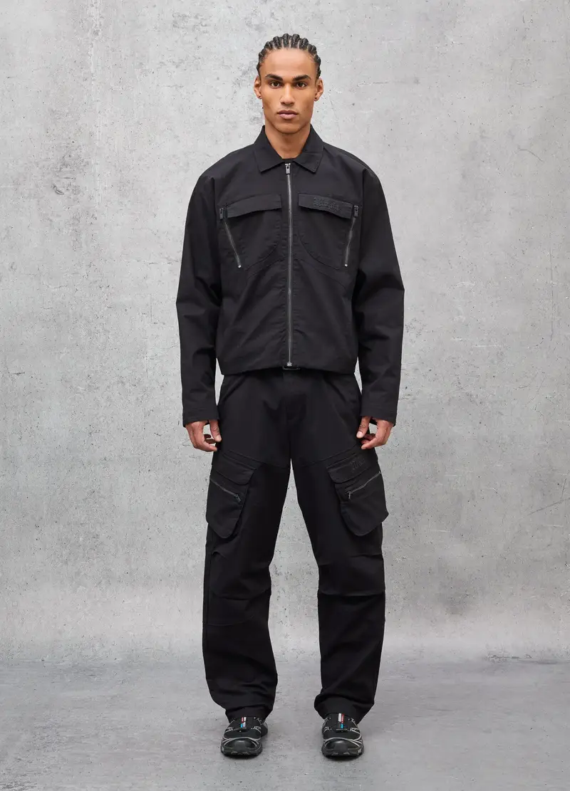 Cargo Pants Black, Uomo, Nero