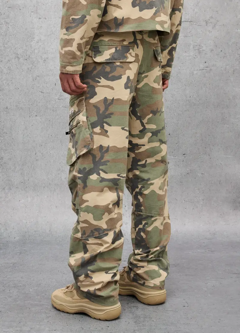 Cargo Pants Camo, Uomo, Multicolor miniatura 3