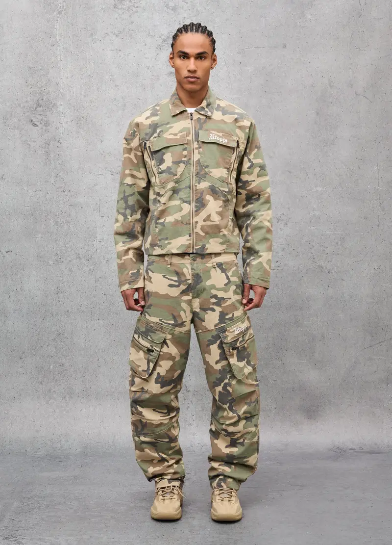 Cargo Pants Camo, Uomo, Multicolor