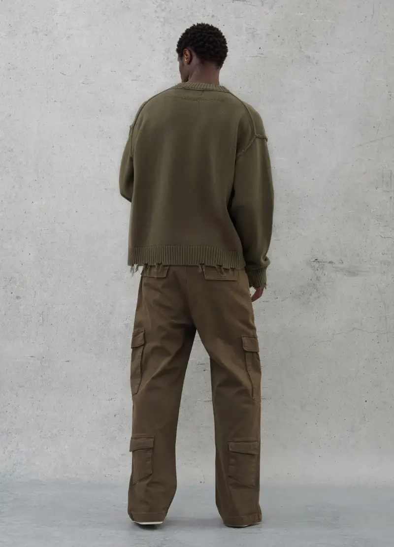 Cargo Pants Military Green, Uomo, Verde miniatura 2