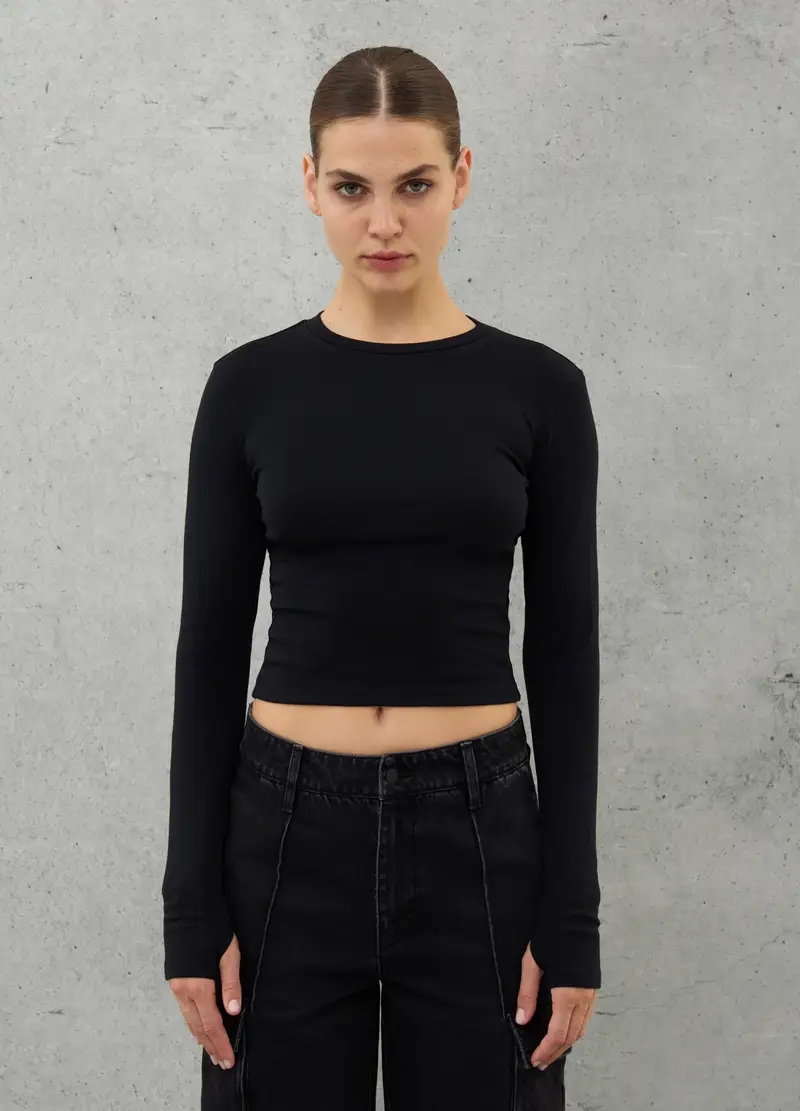 UTOPJA T-shirt Donna Nero 3898562 miniatura 3