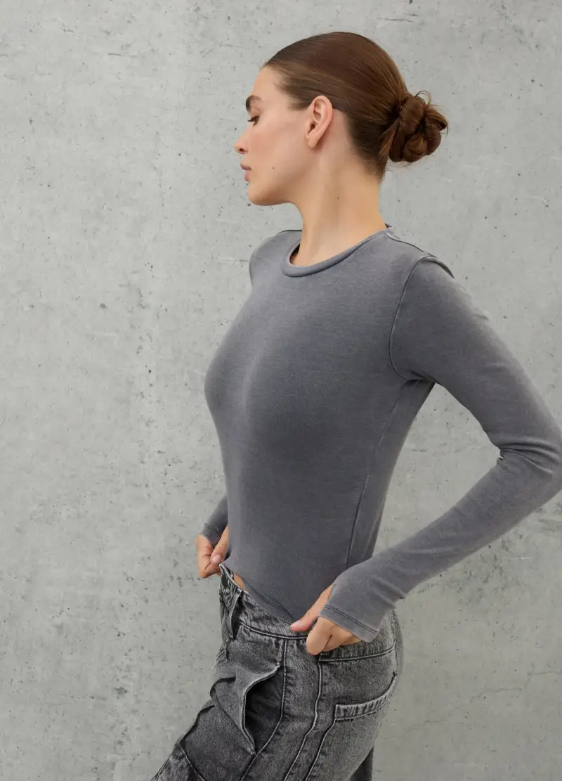 UTOPJA T-shirt Donna Grigio 2735769 miniatura 2