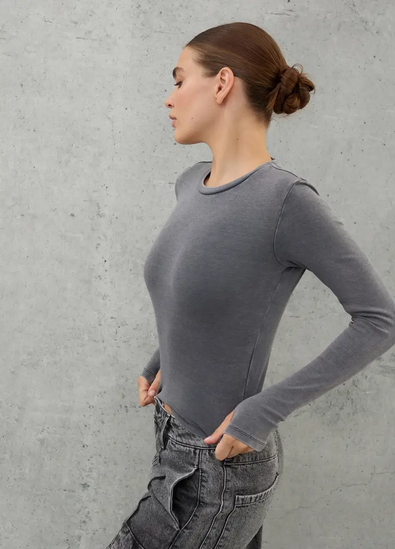 UTOPJA T-shirt Donna Grigio 4306831 miniatura 2