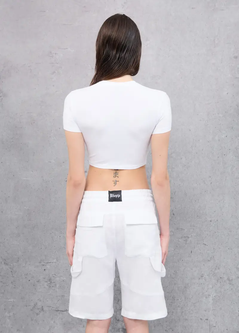 UTOPJA T-shirt Donna Bianco 3326582 miniatura 3