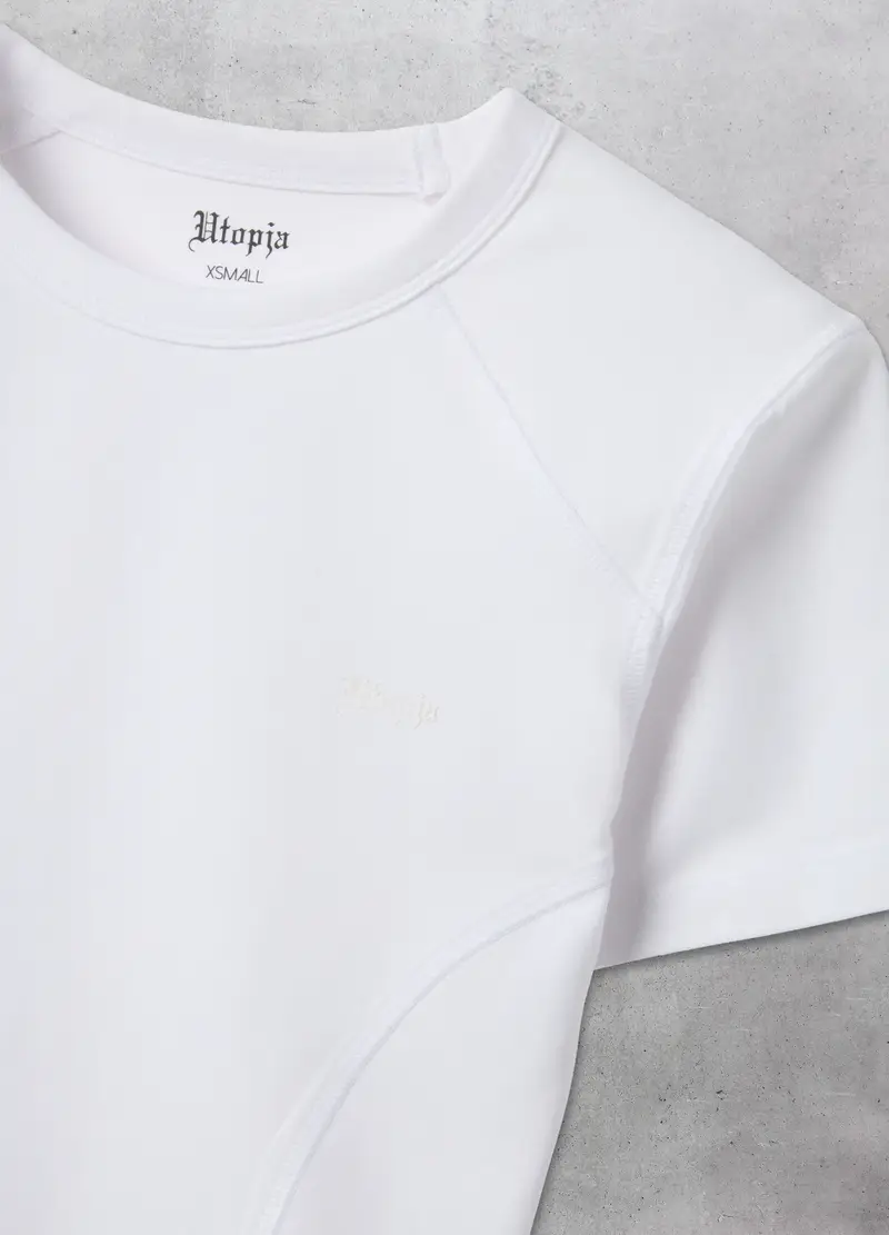 UTOPJA T-shirt Donna Bianco 4330012 miniatura 2