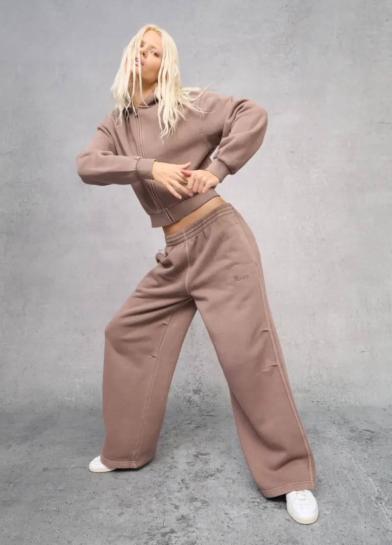 Flare Sweatpants Mocha, Donna, Marrone