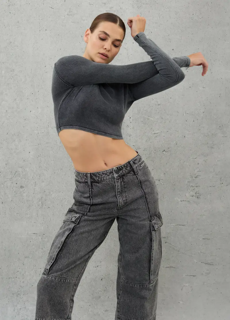 UTOPJA Top Donna Grigio 2736070 miniatura 2