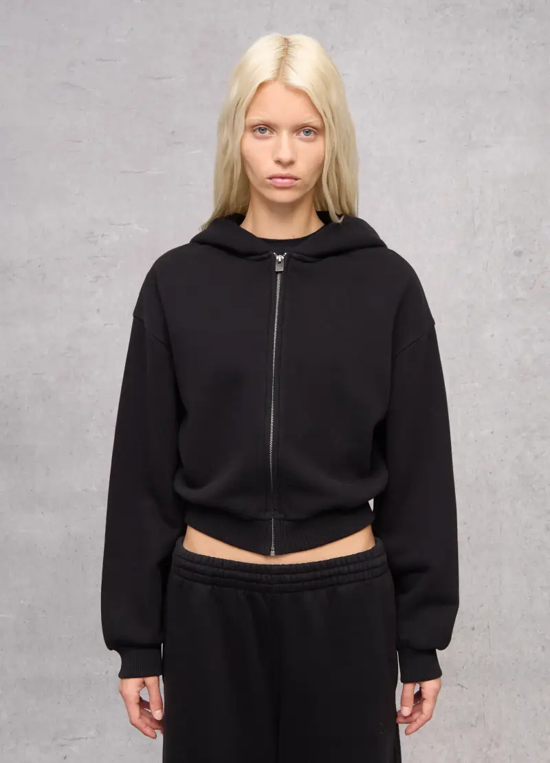 Hoodie Full-zip Black, Donna, Nero miniatura 2